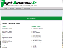Tablet Screenshot of agri-business.fr